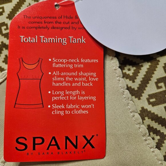 NWT Spanx Total Taming Tank Women's SZ 1X Nude Shapewear Hide & Sleek Top Layer - Picture 6 of 8